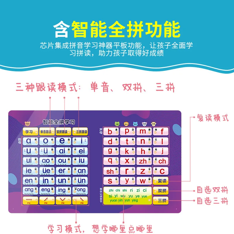 多機能キッズ用タッチ式絵本。中国語、英語、広東語の童謡や物語 - Kids Education Rhymes のレビューと価格